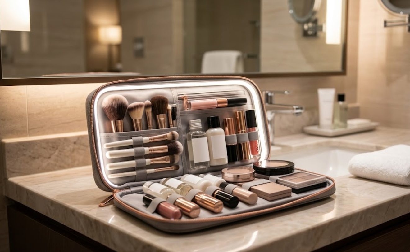 Why a Lighted Travel Makeup Bag Makes Beauty Routines Easier Anywhere
