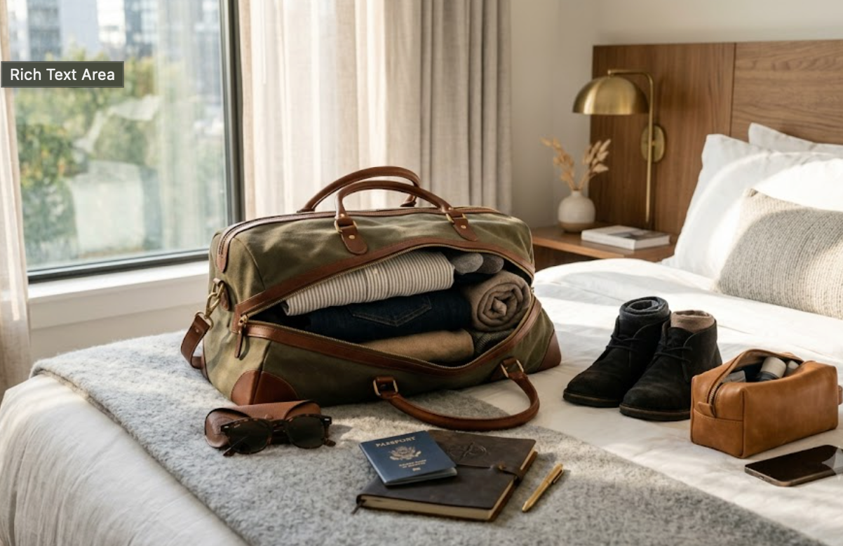 Why a Weekender Bag Is the Perfect Companion for Short Trips