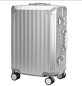 All Aluminum Luggage Suitcase 3 Sizes (20",26",29") TSA Lock Carry On Silver, Gray, Gold, Black with Cover (Silver, 20" Carry on)
