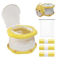 SunnySmile Toddler Travel Potty,Kids Portable Potty,Applicable to Travel,Camping, Outdoor, Indoor,with 45 Potty Bags,Cartoon Design, Children Will Like it More