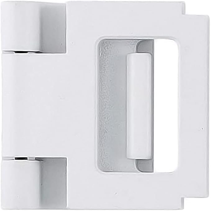 Door Lock for in-Swinging Doors, Home Security Latch Device, Childproof, Easy to Install (White)