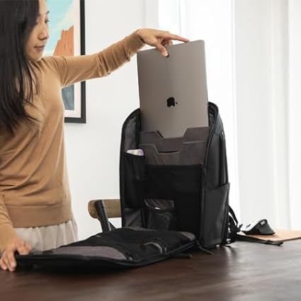 NOMATIC 14L Backpack- Carry On Backpack and Water Resistant Laptop Bag - Carry On or Business Backpack for Men and Women (Black)