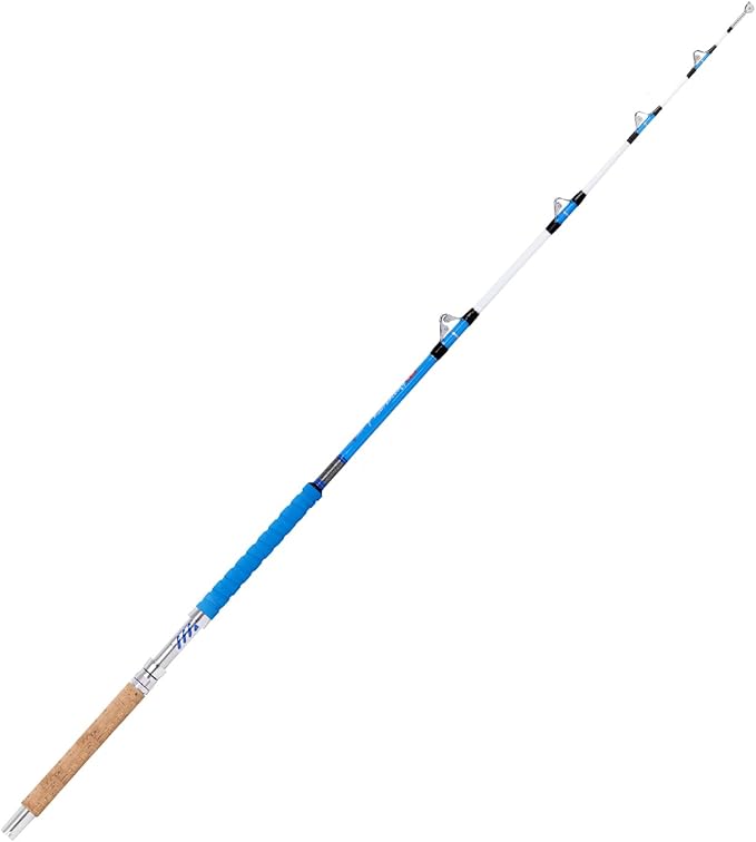 Fiblink Saltwater Fishing Rod Heavy Duty Trolling Rod Conventional Boat Standup Big Game Deep Sea Rod with Roller Guides(5'6"/6'/7'6",50-80lbs/80-120lbs)