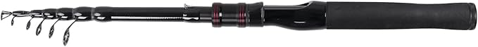 Telescopic Fishing Rod, Collapsible Fishing Rod Portable Spinning Pole for Saltwater and Freshwater, Carbon Fiber Lightweight and Compact Design