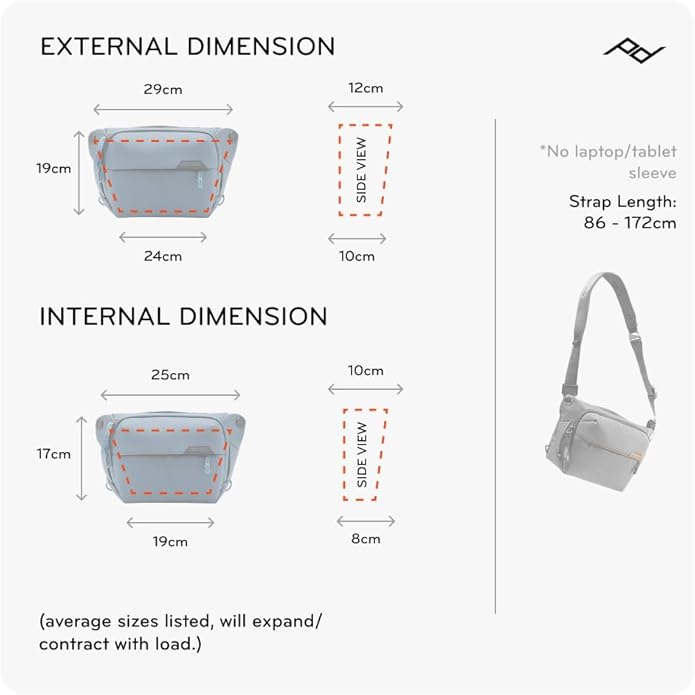 Peak Design Everyday Sling 3L, 6L and 10L