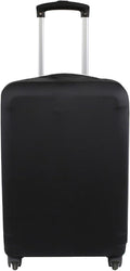 Explore Land Travel Luggage Cover Suitcase Protector Fits 23-26 Inch Case (Black, M)
