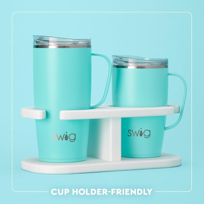 Swig Life 22oz Travel Mug, Insulated Tumbler with Handle and Lid, Travel Coffee Mug, Cup Holder Friendly, Stainless Steel 22 oz Tumbler, Reusable Insulated with Lid (Tennessee)
