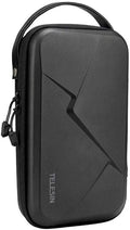 TELESIN Carrying Case Organizer for Go Pro Insta360 DJI Camera, with DYI Divider Waterproof Hard Protect Carry Bag for Hero 13 12 11 10 9 8 X2 X3 X4 X5 GO2 GO3 AKASO Selfie Stick Strap Accessory