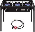 ROVSUN 2/3 Burner Outdoor Propane Gas Stove High Pressure Stand Cooker for Backyard Cooking Camping Home Brewing Canning Turkey Frying, 20 PSI CSA Listed Regulator