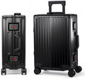 All Aluminum Carry On Luggage 22x14x9 Airline Approved，Hard Shell Carry On Luggage, Zipperless Luggage Aluminum Suitcase Luggage (black, 20inch)