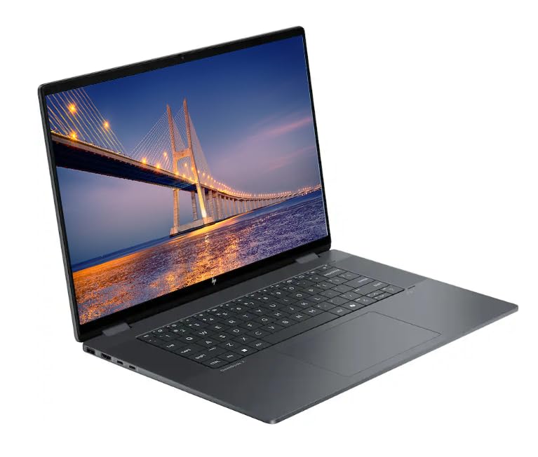 HP OmniBook X Flip 16" FHD+ Touchscreen 2-in-1 Business Laptop, Next Gen Envy x360, Intel Core Ultra 7 256V Processor, 16GB DDR5 RAM 1TB SSD, Windows 11 Pro, Backlit KB, NLY Earphones, Eclipse Gray