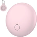 Air Tracker Tags 4-Pack, Item Finders Work for Apple Find My APP(iOS Only) Tracker Tags for Keys, Luggage, Bag etc,Replaceable Battery, Loud Beep, IP68 Waterproof with Holder Keychain, Lotus Root Pink