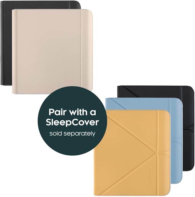 Kobo Libra Colour | eReader | 7” Glare-Free Colour E Ink Kaleido™ 3 Display | Dark Mode Option | Audiobooks | Waterproof | Black