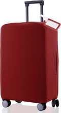 Travel Luggage Cover Suitcase Protector Scratch-Resistant Fit 19-31 Inch Suitcase, Not Included Suitcase (Claret, S(19-21 inch))