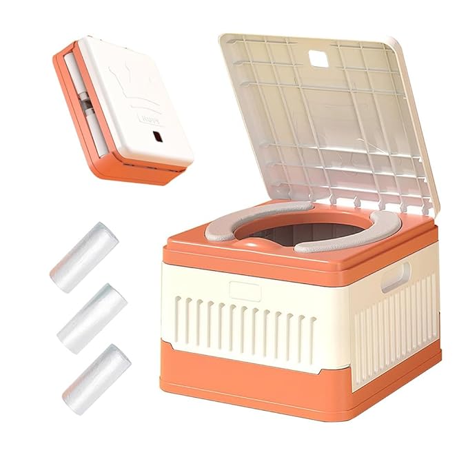 SunnySmile Toddler Travel Potty,Kids Portable Potty,Used for Indoor and Outdoor, Outdoor Camping, Traffic Jams and Travel, Etc. Lncludes 45 Replacement Bags.