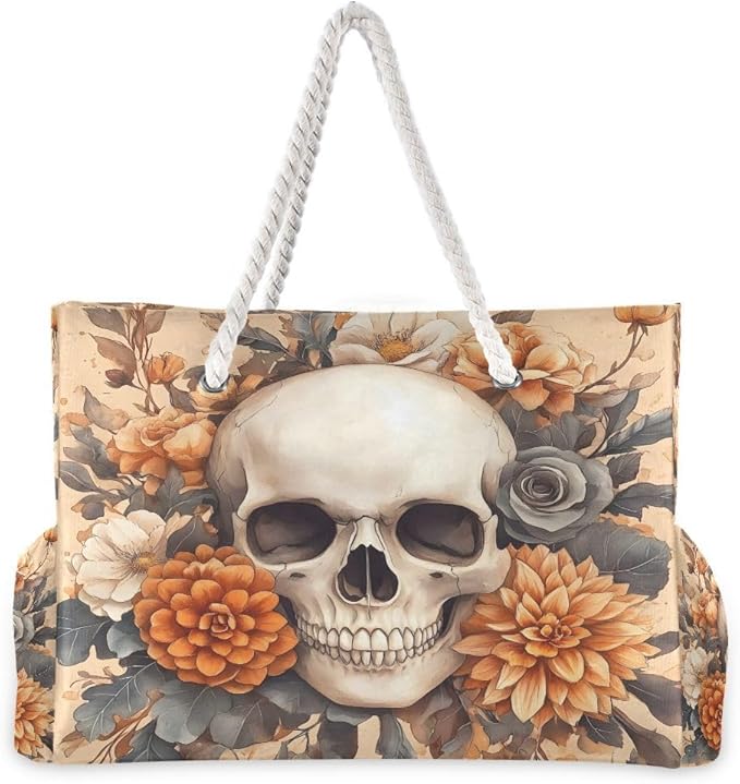 senya Large Beach Bags Totes Canvas Tote Shoulder Bag Soft Wave Water Resistant Bags for Gym Travel Daily Ocean
