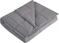 L'AGRATY Weighted Blanket - 48"x72" 20lbs Cooling Breathable Heavy Blanket Microfiber Material with Glass Beads for Adult All-Season Summer Fall Winter Soft Thick Comfort