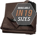 Large Waterproof Tarp - Heavy Duty 10 Mil Thick Poly Tarpaulin Ideal for Canopy Tents, Boats, RV or Pool Covers - Multipurpose Protective Tarps with Grommets for Indoor and Outdoor Use | 12' x 25'