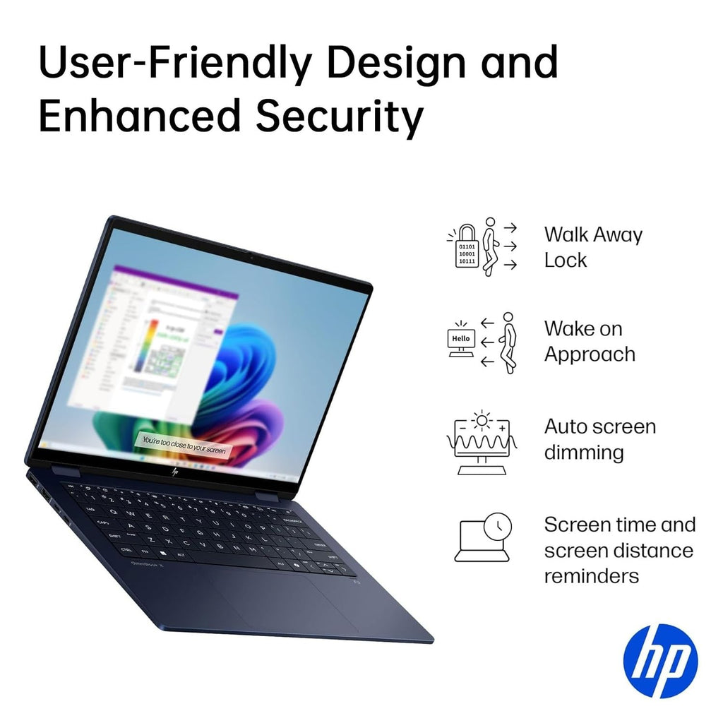 HP OmniBook X Flip 14 2-in-1 Touchscreen Laptop, Intel Core Ultra 5 226V