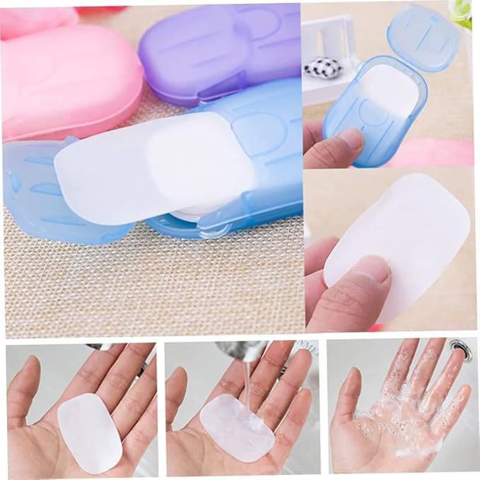 JJLFresheners 5 Box 500 Sheets Disposable Soap Paper 5 Boxes Hand Cleaner Fragrance Mini Color Soap Paper for school Indoor, Outdoor, Travel, Camping Hiking Camping