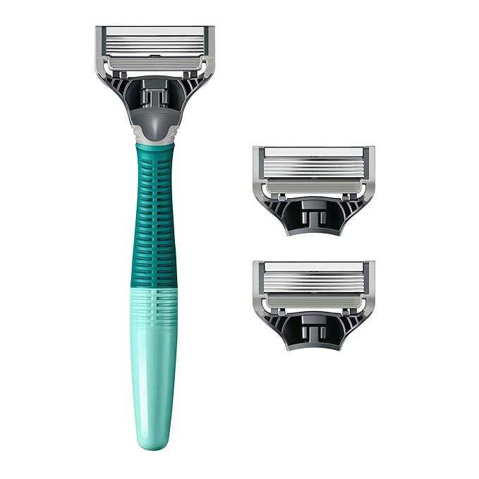 Harry's Shaving Kit for Men - Razor Handle and 3 Razor Blade Refill Cartridges - Sage