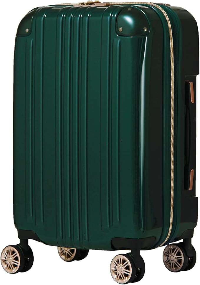 LEGEND WALKER Hardside Expandable Zipper Luggage, 24-inch, Green, 5122-55-GR
