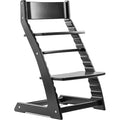 FORNEL Modern Black Wooden High Chair | The Adjustable Grow-with-Me Chair, A Sleek Alternative to Stokke | Perfect for Minimalist & Industrial Kitchens