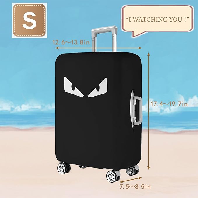 Luggage Covers For Suitcase Tsa Approved, Washable suitcase Cover Elastic Luggage Protector Scratch Resistant Suitcase Cover For 18-20 Inch Wheeled Luggage(Eye-20 inch)