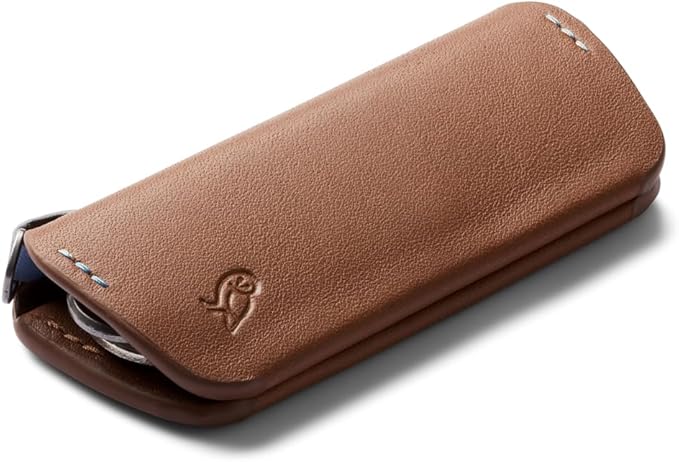 Bellroy Key Cover Plus – Third Edition (Leather Key Holder, Holds 4 – 8 Keys) - Hazelnut