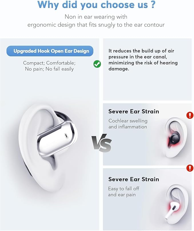 AI Translation Earbuds Real-Time, 144 Languages & Accents,4-in-1 Open Ear Wireless Earbuds with Charging Case, Compatible with iOS & Android, Ideal for Travel, Business, Learning,Black