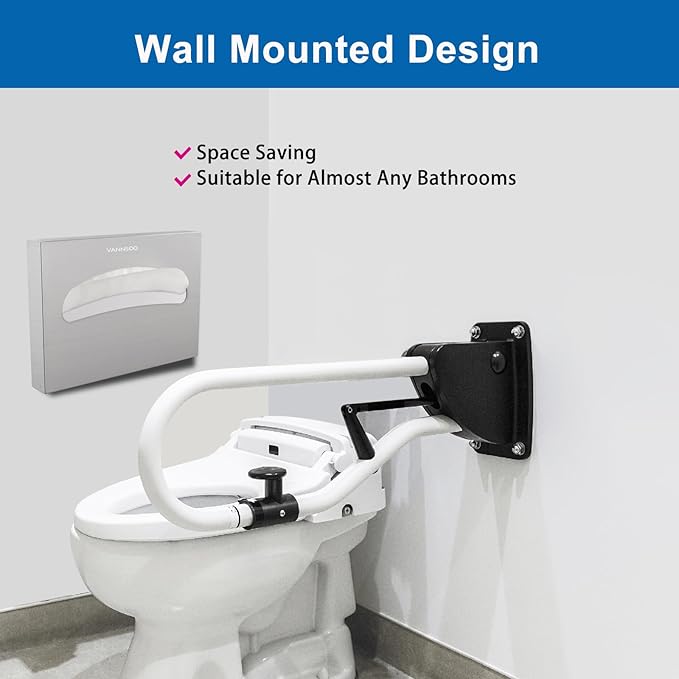 Toilet Seat Cover Dispenser Wall Mount, Commercial Stainless Steel Toilet Seat Cover Holder for Bathroom, Single or Half Fold