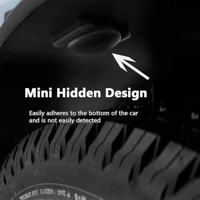 No Subscription Vehicle GPS Tracker,Portable Car GPS Tracker Work with Apple Find My（iOS Only,Mini Magnetic GPS Device Full Coverage Pinpoint Vehicle Location Elderly Children Pets (Black,1PCS)