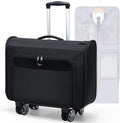 Softside Rolling Garment Bag, Large Duffle Garment Bag with Wheels, 3 in 1 Detachable Suit Luggage for Women Men, Business Travel Weekender, Black