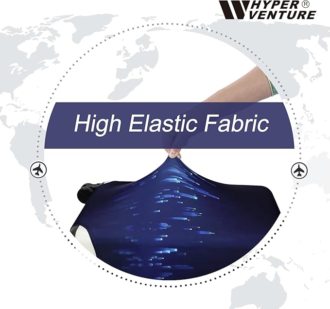 HYPER VENTURE Washable Luggage Cover - Fashion Suitcase Protector Fits 23-26 Inch Luggage (Nightscape, M)