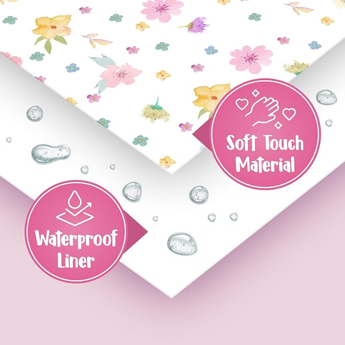 20 Pack Extra Large Disposable Toilet Seat Cover (Floral) – Toddler Toilet Covers For Full Coverage On Toilet or Potty – Ideal Travel Toilet Seat Covers For Kids and Adults