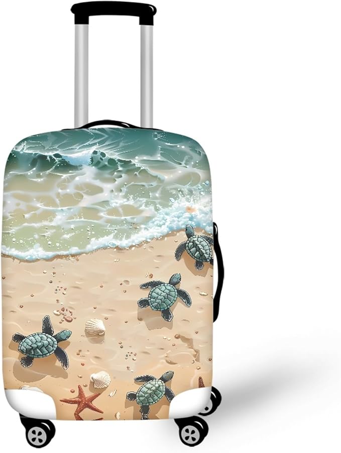 Sea Turtles Luggage Cover Anti-scratch Dustproof Suitvase Protector Fits 30-32 Inch