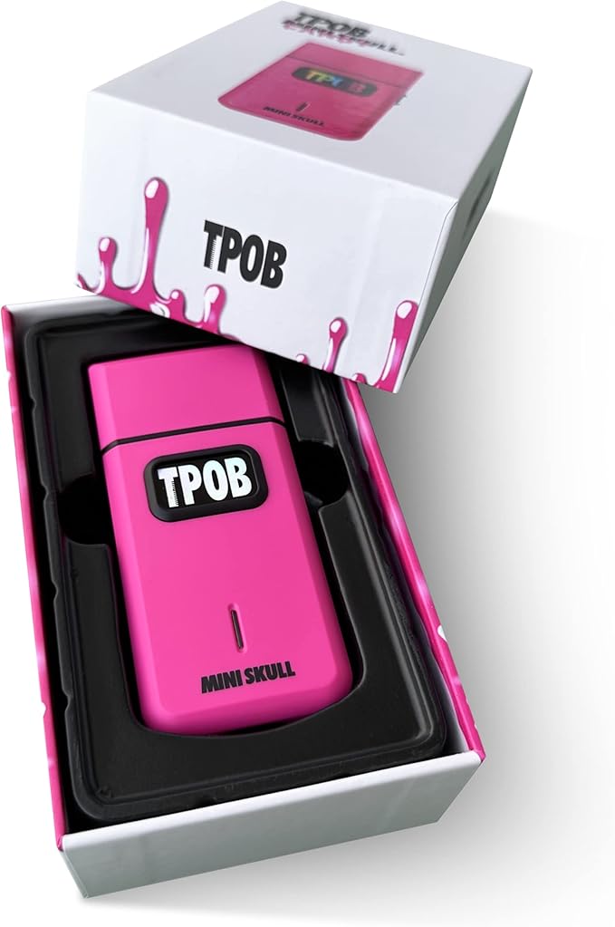 TPOB Mini Skull Single Shaver Compact Design That can fit in Your Pocket with a Turbo Charged Motor, Perfect for Both Professional and at-Home use (Candy)