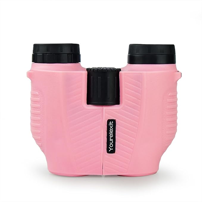 12x25 Compact Binoculars for Adults & Kids, High Powered Lightweight Waterproof Binoculars with Large Eyepiece, Low Light Vision for Bird Watching, Hunting, Travel, and Sightseeing