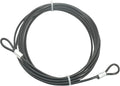 16FT 4mm Stainless Steel Outdoor Travel Security Cable Lock,Braided Steel Coated Safety Cable Luggage Lock,Safety Cable Wire Rope Double Loop