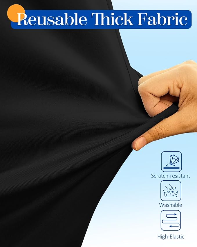 Slohif Luggage Cover for Suitcase Tsa Approved Protector - Luggage Sleeve Suit Case Cover Travel Stretch Large Baggage Case Protective Washable Fit 22-24 Inch Black