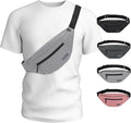 MAXTOP Large Crossbody Fanny Pack with 4-Zipper Pockets,Gifts for Enjoy Sports Festival Workout Traveling Running Casual Hands-Free Wallets Waist Pack Phone Bag Carrying All Phones
