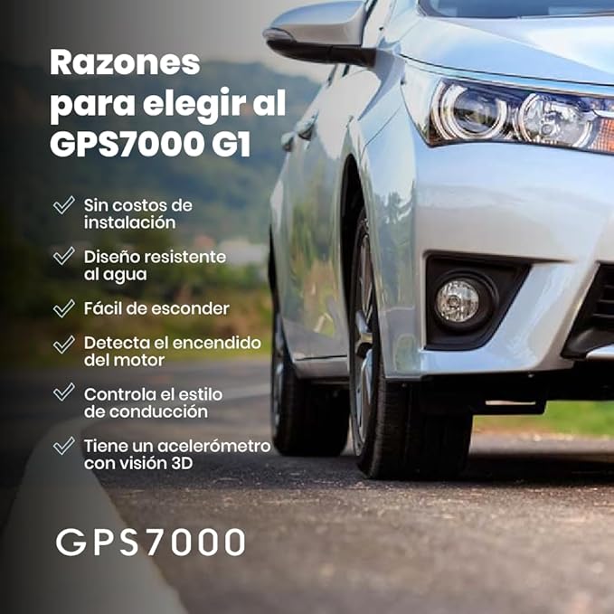GPS7000-4G Hidden GPS Tracker for Vehicles | 6 Months of Service Included | Easy Self-Installation | After The 6 Months Included in The Service, You can Choose to Subscribe | No Hidden Fees