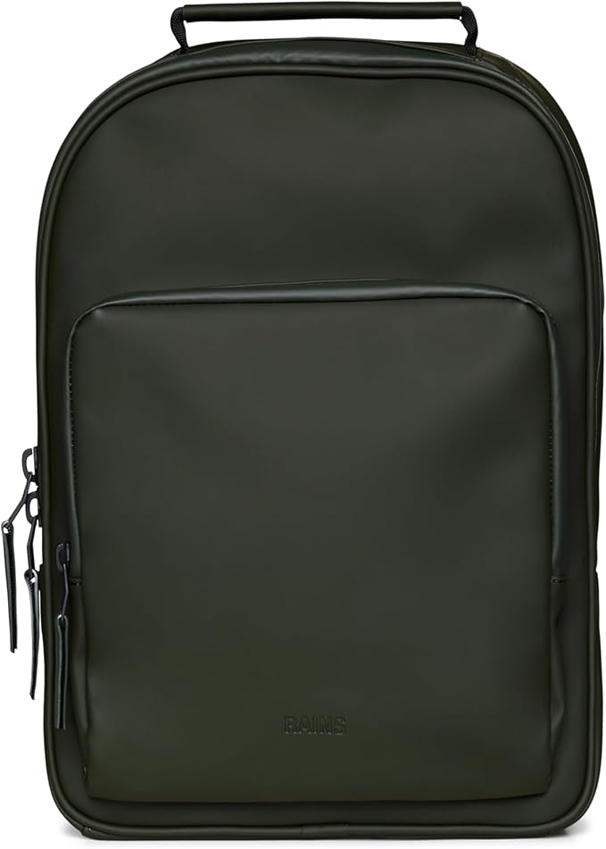 RAINS Regular Book Daypack, Backpack, Laptop Bag, Waterproof, 2 Year Warranty, Black