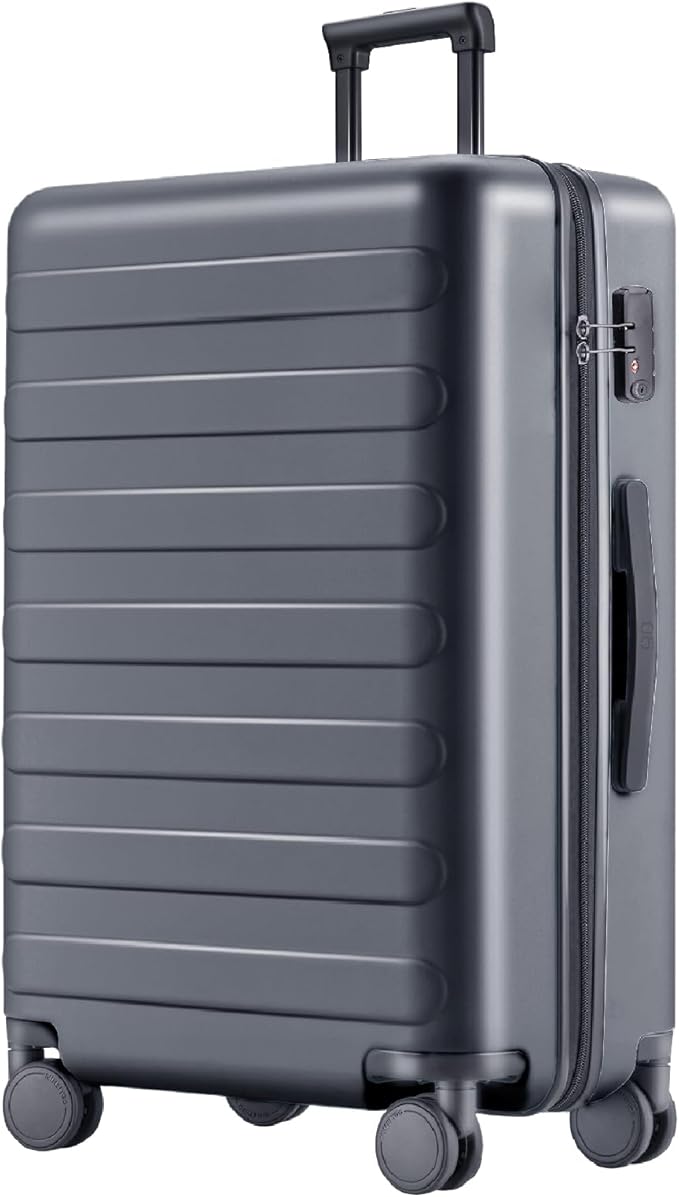 Carry on Luggage 22 X 14 X 9 Airline Approved, 20 Inch Luggage for 3-5 Days Travel, Double Spinner Wheels, 100% Hardshell PC, TSA Lock (02-Grey (Basic), Checked 28-Inch)