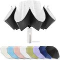 Bodyguard Inverted Umbrella - Large Windproof for Rain & Sun, Compact Reverse With Reflective Stripe, Teflon-Coated for Women Men, Travel Folding With Cover Bag