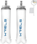 Soft Flasks Soft Running Water Flask Collapsible Soft Water Bottles Small BPA-Free for Sports Hiking Hydration Pack 500 ml/17oz，300 ml/10oz（2pack-500ml,blue）