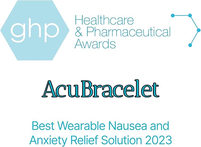 AcuBalance Motion Sickness Bracelets – Comfortable Waterproof Acupressure Band for Natural Nausea Relief, Ideal for Travel (Pair), Pink (XLarge 9)