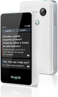 Timekettle, Fluentalk T1 Mini Translator Device No WiFi Needed, Built in 1-Year Global Mobile Data, Supports 40 Languages and Photo Translation, Instant Language Translator for Travelling White