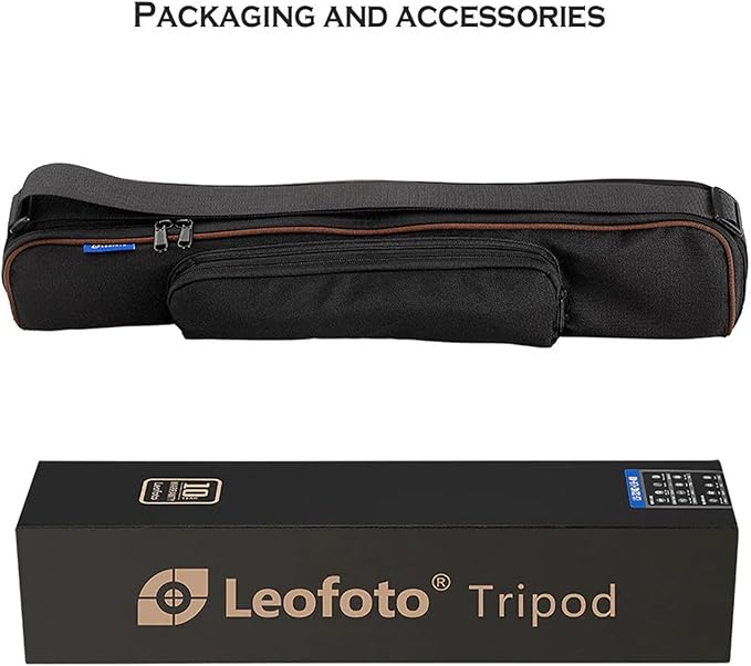 Leofoto Professional Camera Tripod, 50" Compact Carbon Fiber Tripod for DSLR Video Camcorder, 4 Leg Sections, 360° Ball Head, Max Load 8KG/18Lb (LS-254CX+LH-36)