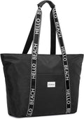 G4Free Beach Bag, Waterproof Beach Bags for Women, Personalized Strap Tote Bag for Women Birthday Gifts